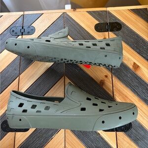 Vans Men's Trek Olive Slip-On Loafers